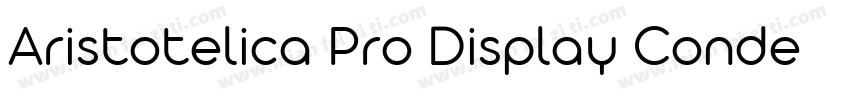 Aristotelica Pro Display Condensed字体转换